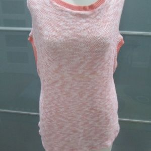 Splendid Open Weave Sleeveless Knit Top Tunic Sz L